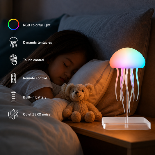 Jellyfish Cartoon LED Night Light